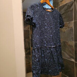 Gap XS denim drop waist dress